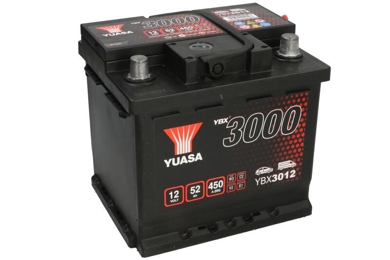 Aku Yuasa YBX3012 52Ah 12V 450A цена и информация | Autoakud | hansapost.ee