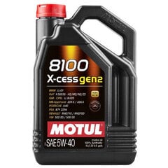 Motul 8100 X-Ccess 5W40 GEN2 моторное масло, 5Л цена и информация | Моторные масла | hansapost.ee