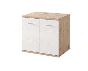 Vannitoa kapp Szynaka Meble Sting 36, valge/pruun price and information | Bathroom cabinets | hansapost.ee