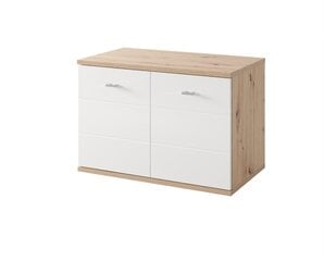 Vannitoa kapp Szynaka Meble Sting 38, valge/pruun price and information | Bathroom cabinets | hansapost.ee