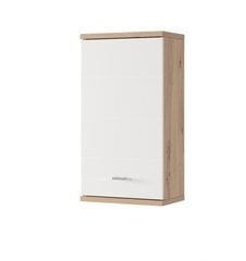 Vannitoa kapp Szynaka Meble Sting 71 1D, pruun/valge price and information | Bathroom cabinets | hansapost.ee