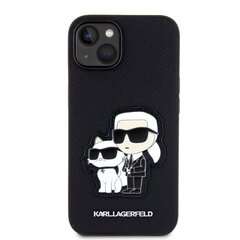 Karl Lagerfeld PU Saffiano Karl and Choupette NFT Case for iPhone 13 Black цена и информация | Чехлы для телефонов | hansapost.ee