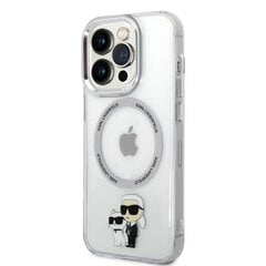 Karl Lagerfeld IML Karl and Choupette NFT MagSafe Case for iPhone 15 Pro Max Transparent цена и информация | Чехлы для телефонов | hansapost.ee