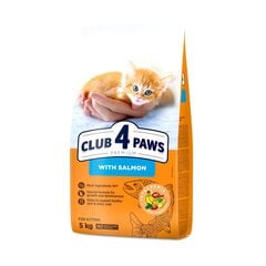 Club 4 Paws Premium для котят с лососем, 5 кг цена и информация | Сухой корм для кошек | hansapost.ee