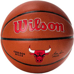 Wilson Team Alliance Chicago Bulls Ball, unisex basketball balls , коричневый цена и информация | Баскетбольные мячи | hansapost.ee