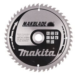 B-08953 TCT Пильный диск MAKBLADE 190X2.2X20mm 5 ° T48 Makita цена и информация | Ручной инструмент, 18 В 125 мм бесщеточная угловая шлифовальная машина для Makita Cordless, замена литий-ионного аккумулятора | hansapost.ee