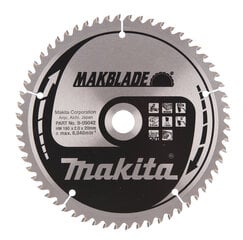 T.C.T saeketas 190X2X20mm 5° T60 B-09042 Makita price and information | Käsitööriistad | hansapost.ee