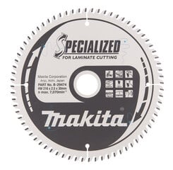 T.C.T saeketas 216X2.5X30mm 5° T72 B-29474 Makita hind ja info | Käsitööriistad | hansapost.ee