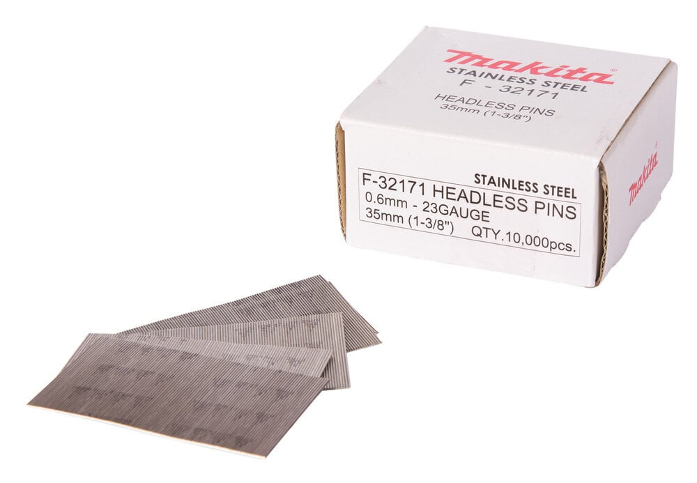 Pin naelad 0,6x35mm, 23ga, RST, 10.000 tk. F-32171 Makita цена и информация | Käsitööriistad | hansapost.ee