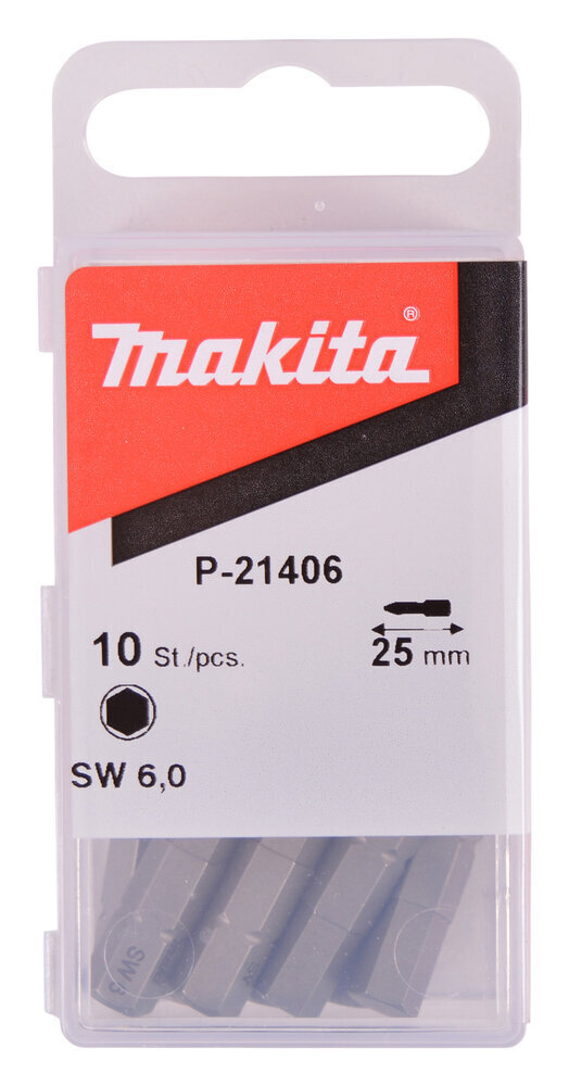 KUUSKANT OTSIK 25X6 (10tk.) P-21406 Makita цена и информация | Käsitööriistad | hansapost.ee