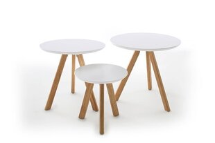 Laua komplekt Sinio, pruun/valge hind ja info | Diivanilauad | hansapost.ee