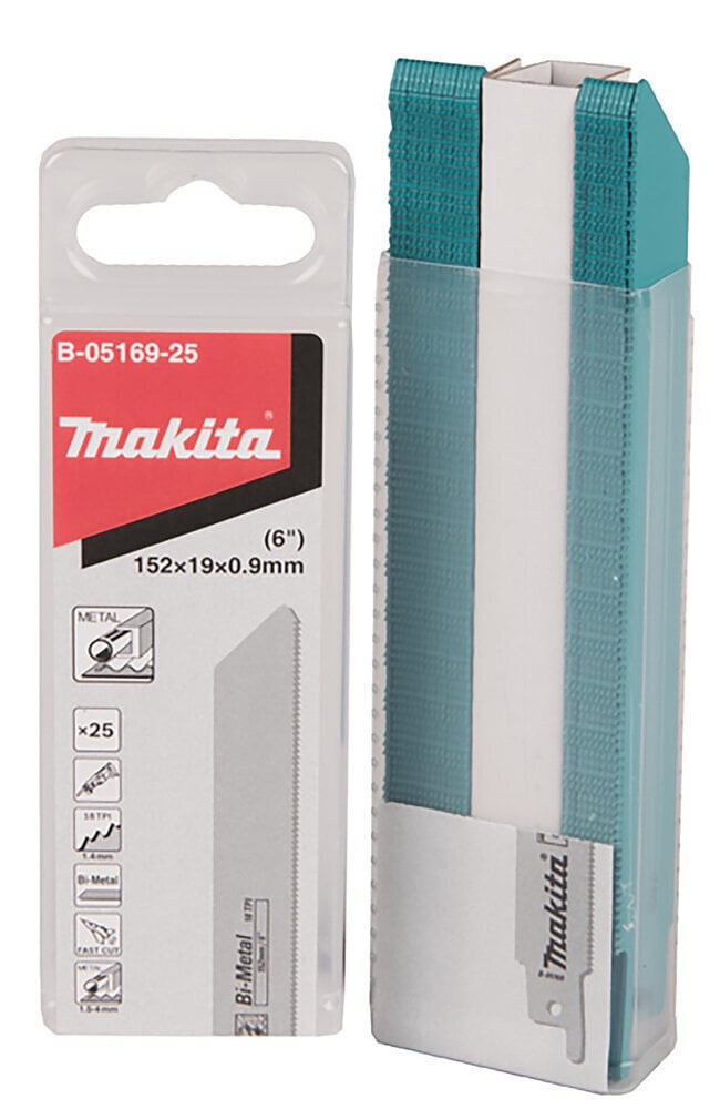 Universaalsed seaterad BiM 152 x 0,9 mm (18tpi), 25 tk painduv, MET B-05169-25 Makita цена и информация | Käsitööriistad | hansapost.ee