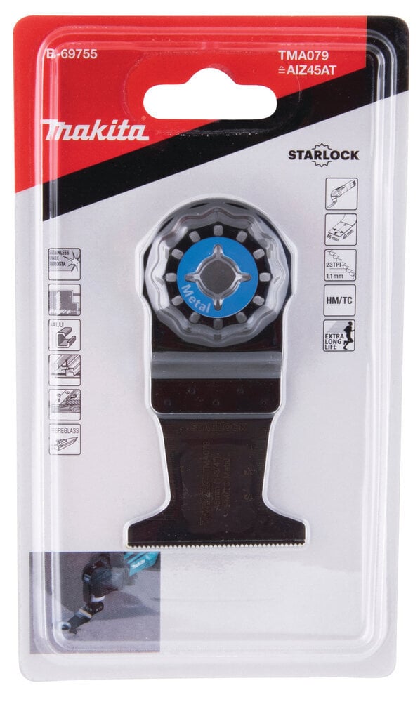 MULTITOOL ristilõikamise saetera 45 TMA079, TC/HM, STARLOCK B-69755 Makita hind ja info | Käsitööriistad | hansapost.ee