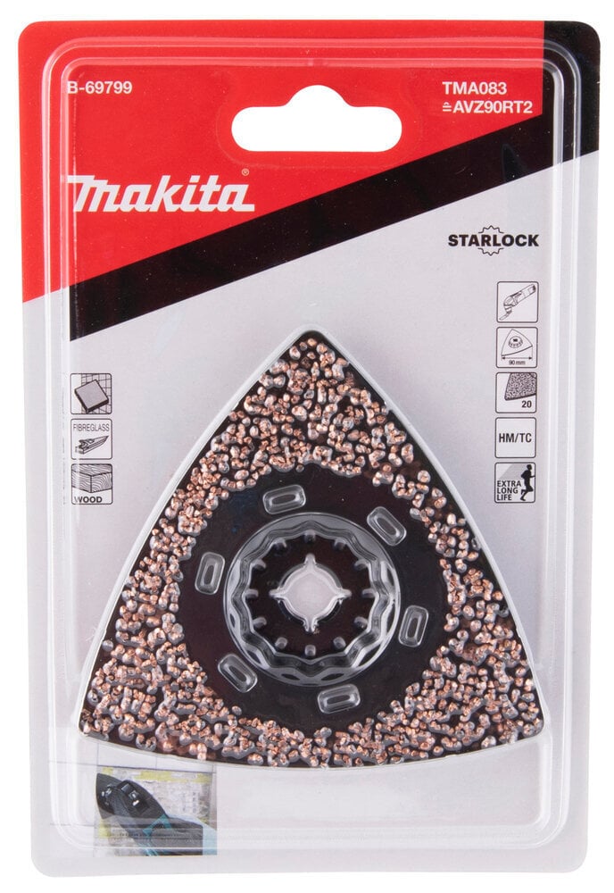 Multitool lihvimisplaat 90 TMA083, TC/HM Grit #20, Starlock B-69799 Makita hind ja info | Käsitööriistad | hansapost.ee