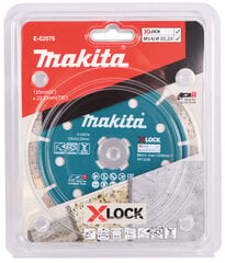 E-02076 Dimanta griezripa ar segmentiem 125mm Betonam/Akmenim X-LOCK Makita цена и информация | Ручной инструмент, 18 В 125 мм бесщеточная угловая шлифовальная машина для Makita Cordless, замена литий-ионного аккумулятора | hansapost.ee