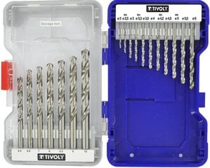 Набор сверл по металлу HSS Ø2-10 мм, 18 шт., фрезерованные цена и информация | Механические инструменты | hansapost.ee