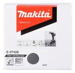 Lihvpaberketas E-07428 50 mm, A80, 25 tk Makita hind ja info | Lihvmasinad | hansapost.ee