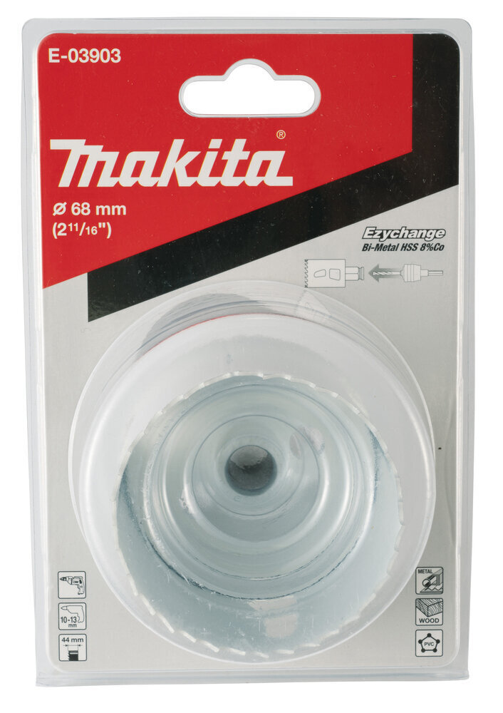 EZYCHANGE BI-METALL augusaag 68mm E-03903 Makita hind ja info | Käsitööriistad | hansapost.ee