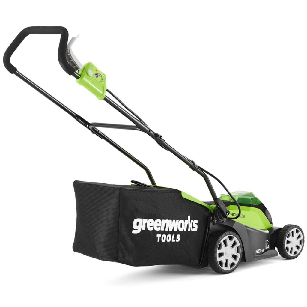 Greenworks muruniiduk 2 x 40 V 2 Ah akuga "G40LM35" 2501907UC hind ja info | Muruniidukid | hansapost.ee