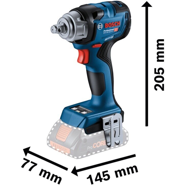 Aku löökvõti GDS 18V-330 HC Professional soolo цена и информация | Käsitööriistad | hansapost.ee