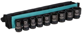 Löökpadrunite komplekt Makita Impact Black 1/2" 38 mm, 9-osaline hind ja info | Käsitööriistad | hansapost.ee