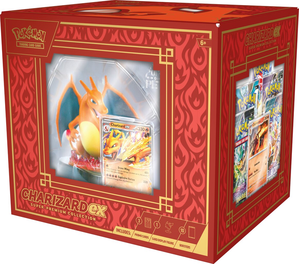 Pokemon Scarlet & Violet 7 kogumiskaartide komplekt Box Super Premium Coll Charizard цена и информация | Mänguasjad poistele | hansapost.ee