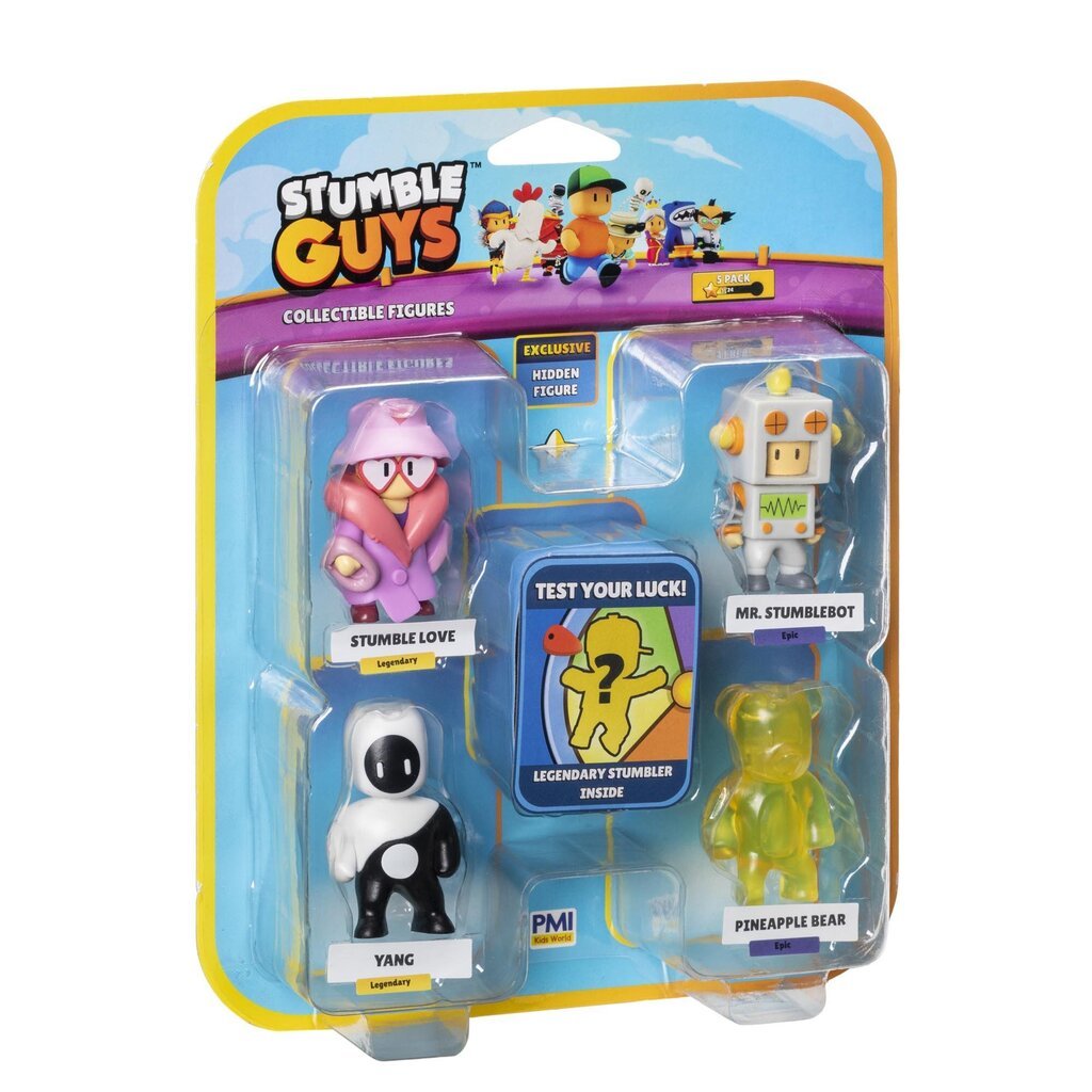 Stumble Guys figuuride 5-pakk, 6 cm hind ja info | Mänguasjad poistele | hansapost.ee