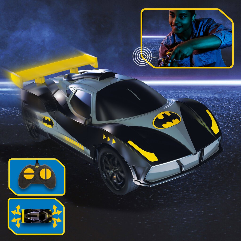 Batman raadioteel juhitav sõiduk Racer, skaala 1:28 hind ja info | Mänguasjad poistele | hansapost.ee