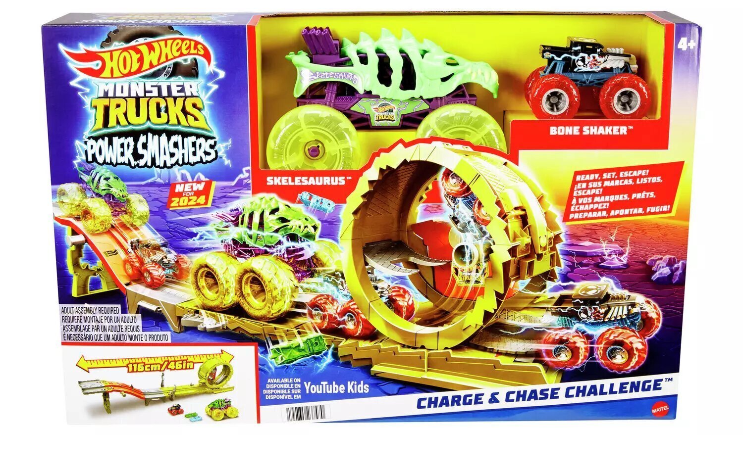 Hot Wheels Monster Truck Skeletosauruse võitlusrada цена и информация | Mänguasjad poistele | hansapost.ee