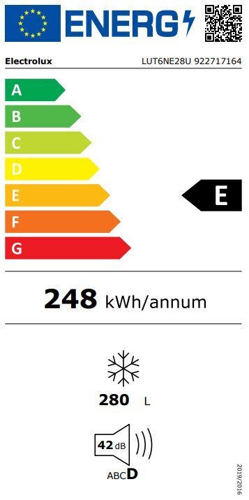 Electrolux LUT6NE28U цена и информация | Sügavkülmikud, külmakirstud | hansapost.ee