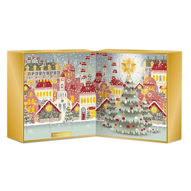 Yankee Candle advendikalender Passport to The Holidays, 24 tk цена и информация | Küünlad, küünlajalad | hansapost.ee