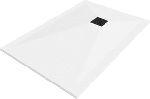 Прямоугольный душевой поддон Mexen Stone+ с сифоном, 90 x 70 см, White+Black цена и информация | Стойки для душа | hansapost.ee