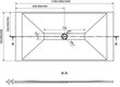 Ristkülikukujuline dušialus Mexen Toro SMC koos sifooniga, 200 x 80 cm, White+White hind ja info | Dušialused | hansapost.ee