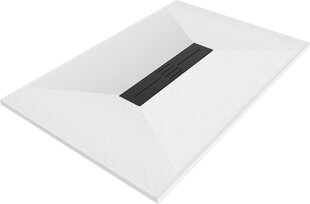 Прямоугольный душевой поддон Mexen Toro SMC с сифоном, 100 x 70 см, White+Black цена и информация | Стойки для душа | hansapost.ee