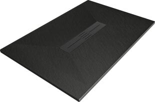 Прямоугольный душевой поддон Mexen Toro SMC с сифоном, 100 x 70 см, Black+Black цена и информация | Стойки для душа | hansapost.ee