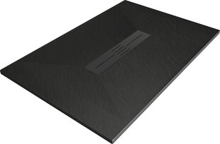 Прямоугольный душевой поддон Mexen Toro SMC с сифоном, 120 x 80 см, Black+Black цена и информация | Стойки для душа | hansapost.ee