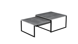 Комплект из 2 столиков NORE Nevio, серый цена и информация | Журнальные столики | hansapost.ee