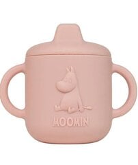 Силиконовая чашка с носиком Moonin, rosehip pink, 4+ мес, 150 мл цена и информация | Бутылочки и аксессуары | hansapost.ee