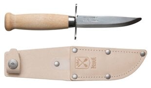 Детский нож Morakniv Scout 39 Safe, кожаные ножны и двойная защита пальцев, Натуральный цена и информация | Механические инструменты | hansapost.ee