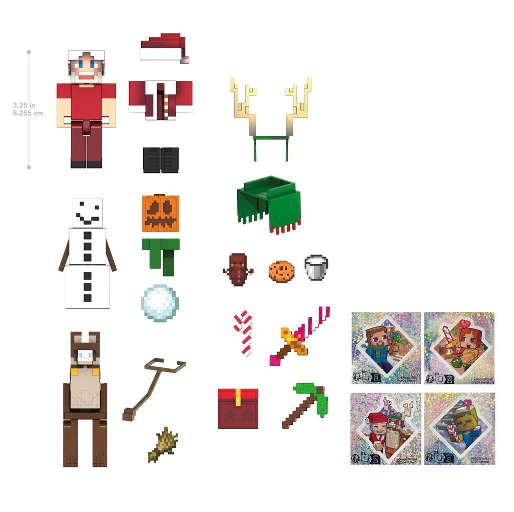 Advendikalender Minecraft Mob Head Minis hind ja info | Mänguasjad poistele | hansapost.ee