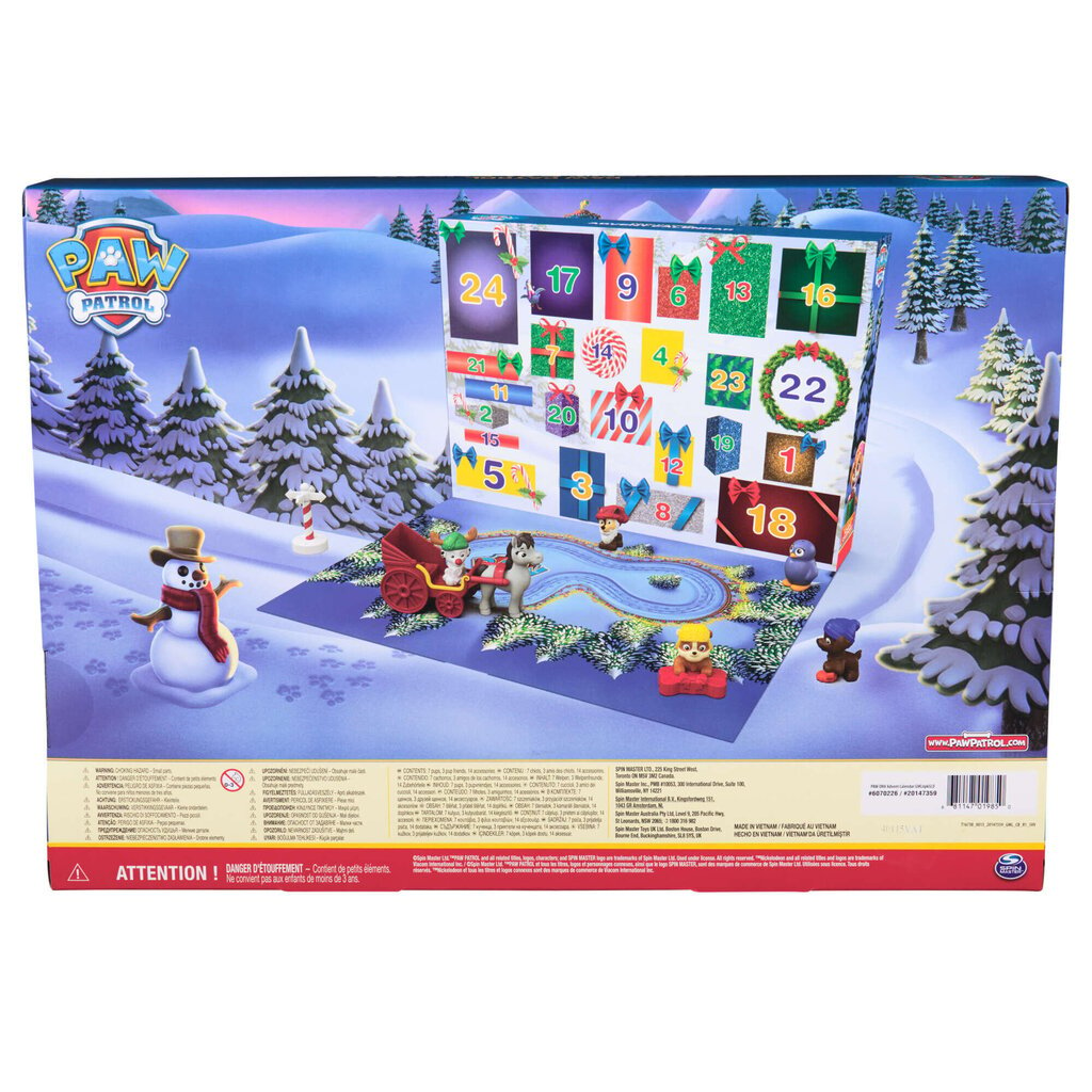 Advendikalender Paw Patrol hind ja info | Mänguasjad poistele | hansapost.ee