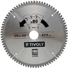 Пильный диск Tivoly 160x20x2,5/1,5мм, z40, 3°, (переходник 16мм), для цветных металлов цена и информация | Пилы, циркулярные станки | hansapost.ee