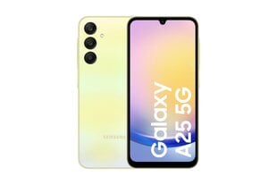 Samsung Galaxy A25 5G 8/256GB Yellow цена и информация | Мобильные телефоны | hansapost.ee