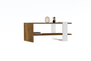 Журнальный столик Kalune Design Gaye, коричневый/белый цена и информация | Kalune Design Мебель и домашний интерьер | hansapost.ee
