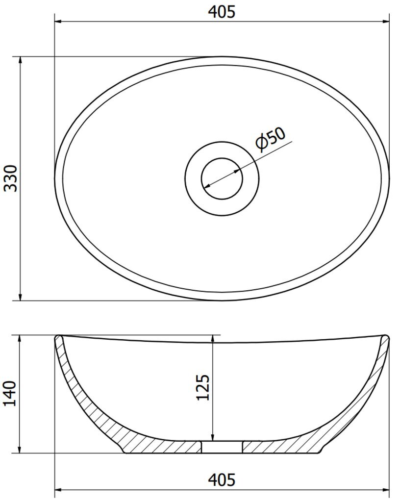 Valamu Mexen Elza, Black stone hind ja info | Vannitoa valamud, kraanikausid | hansapost.ee