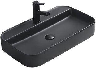 Valamu Mexen Sofia, 70 cm, Must matt price and information | Bathroom sinks, washbasins | hansapost.ee