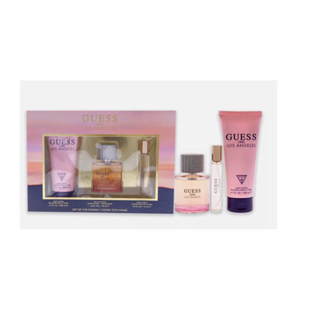 Komplekt Guess Guess 1981 Los Angeles naistele: tualettvesi EDT, 100 ml + tualettvesi EDT, 15 ml + kehakreem, 200 ml цена и информация | Parfüümid naistele | hansapost.ee