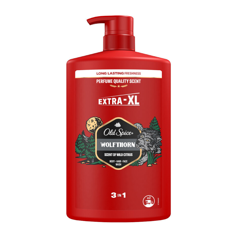 Dušigeel Old Spice Wolfthorn meestele, 1000 ml цена и информация | Dušigeelid, õlid | hansapost.ee