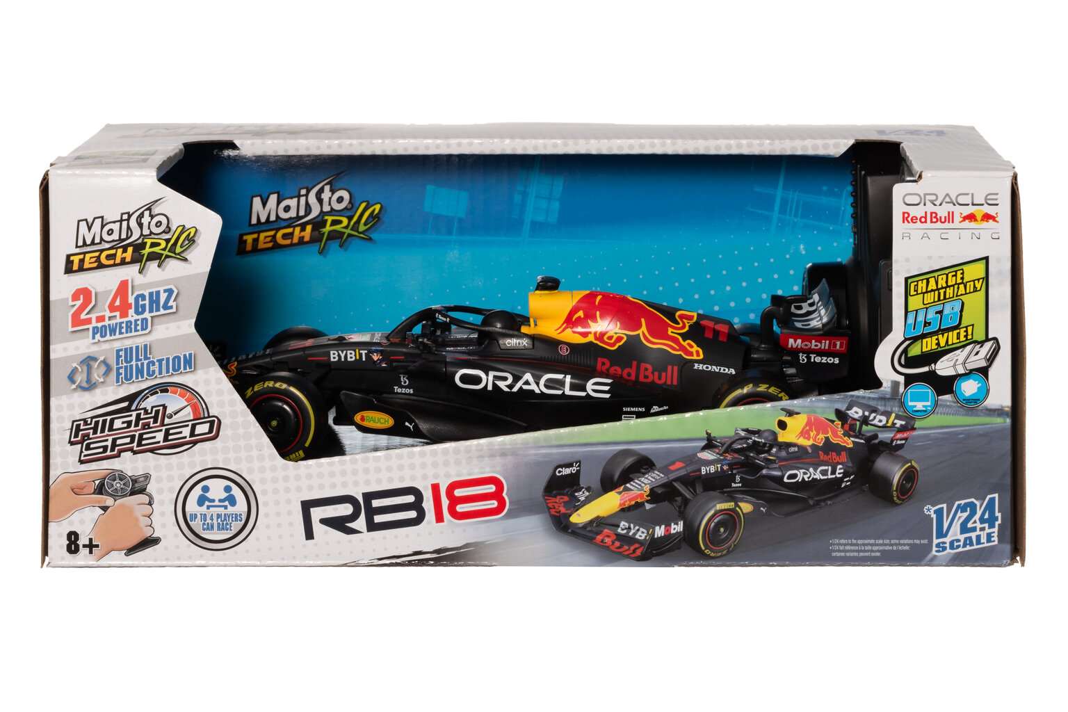 Raadio teel juhitav võidusõiduauto Maisto Tech Premium 1:24 Red Bull Racing RB18 цена и информация | Mänguasjad poistele | hansapost.ee