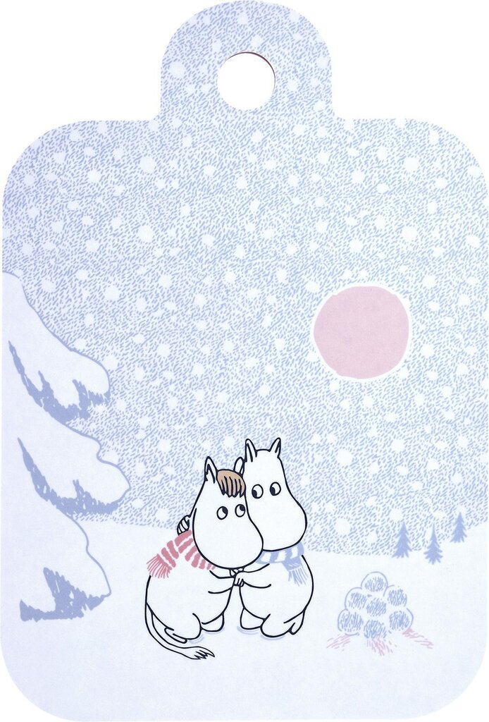 Lõikelaud Muurla Moomin Let it Snow, 21x31 cm hind ja info | Lõikelauad | hansapost.ee